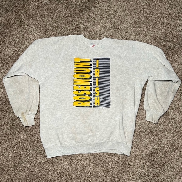 Vintage Rosemount Irish Crewneck Sweatshirt Y2K Minnesota - Picture 1 of 6